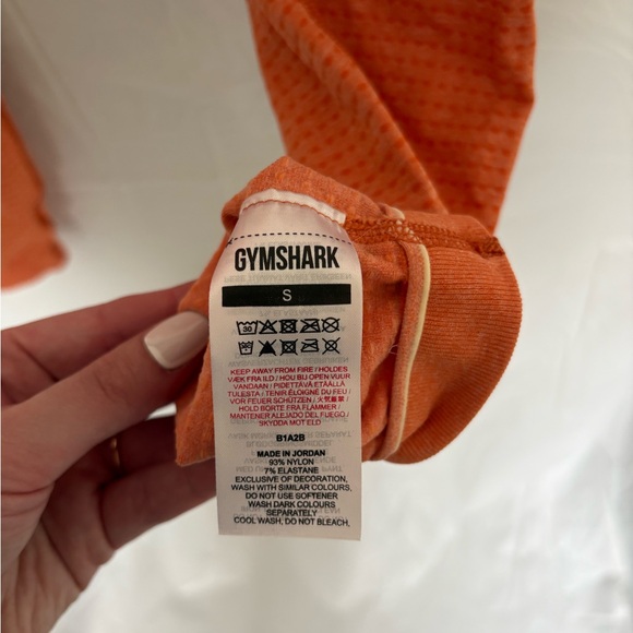 NWOT Gymshark Vital Seamless 2.0 Leggings, Orange Apricot Marl, size small - Picture 9 of 9